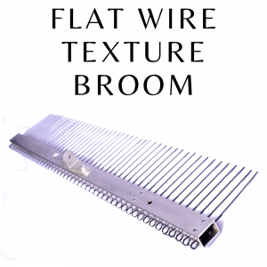 Flat Wire Texture Broom - NatCap